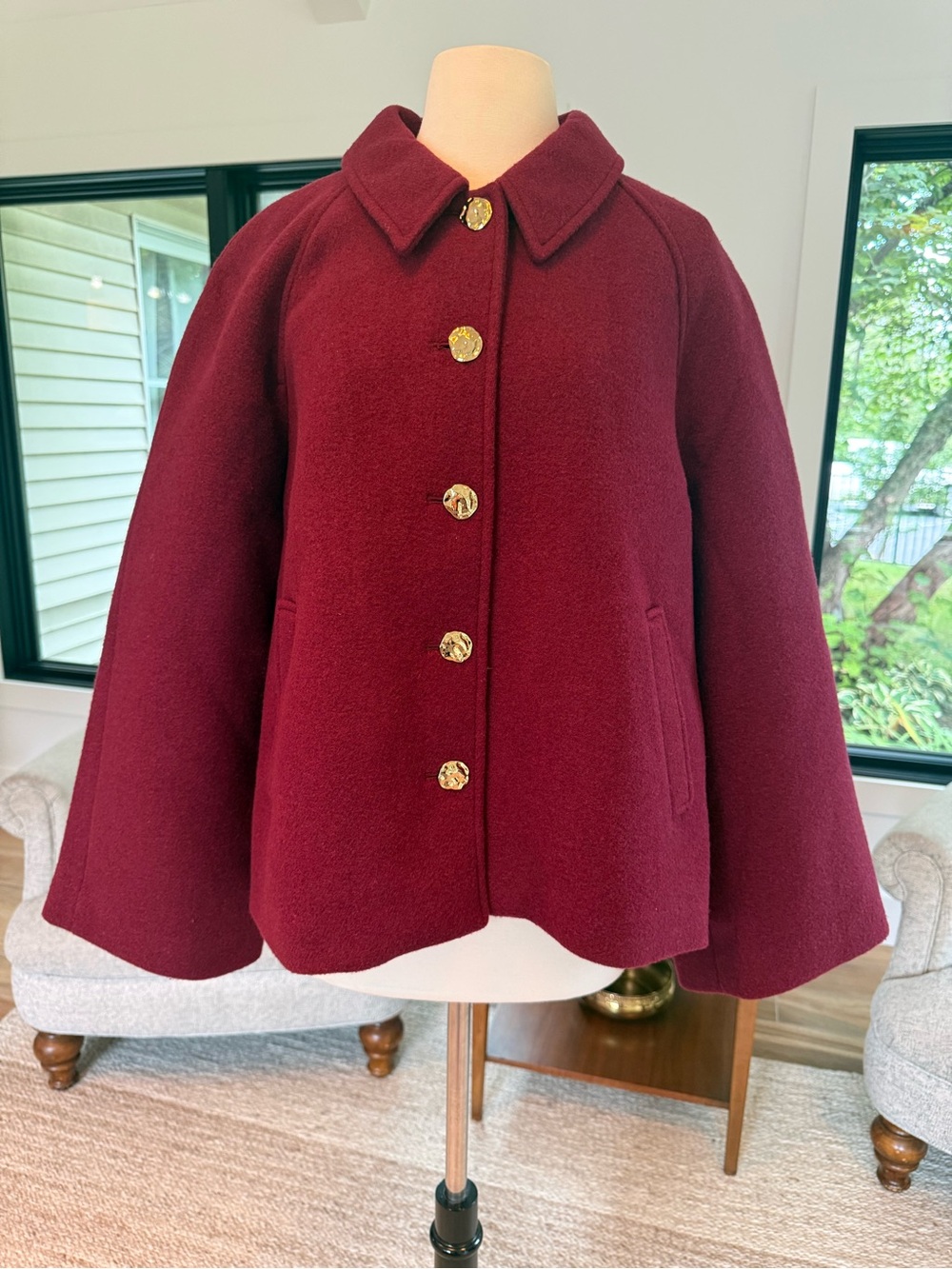 J.Crew Wool Blend Swing Coat NWT Sz XL